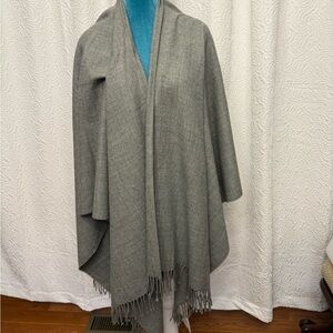 V. Fraas Gray Women's Shawl Coat